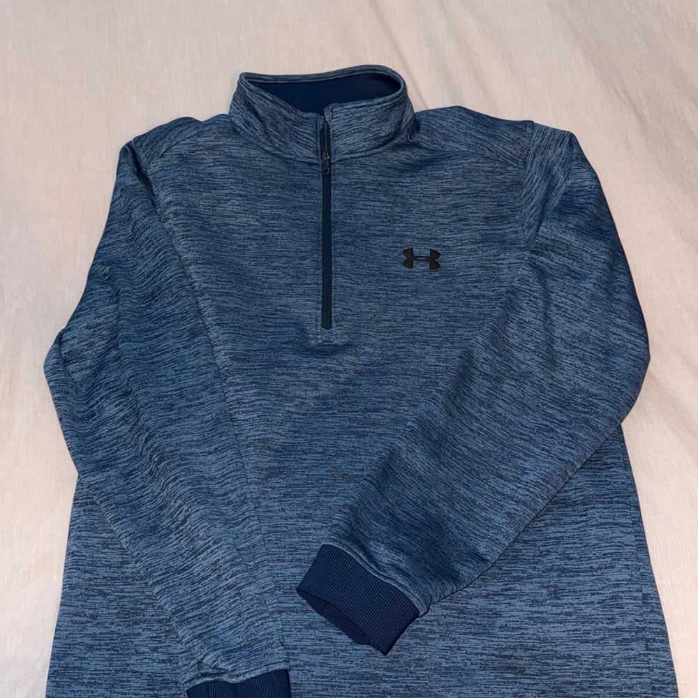 Under Armour Heathered Navy Quarter-Zip Pullover